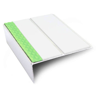 ASL10 85x32mm Aluminium Non Slip Stair Nosing Edge Trim With Pvc Insert - Cayrus World of Finishing