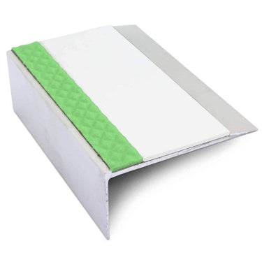 ASL15 66x32mm Aluminium Non Slip Stair Nosing Edge Trim With Pvc Insert - Cayrus World of Finishing