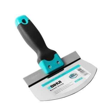 BIHUI 165mm stainless steel bucket scoop trowel with soft grip handle