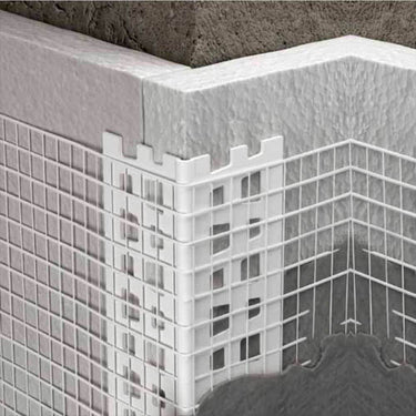 10 X 70x70mm Pvc Mesh Render Corner Bead - Cayrus World of Finishing