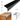 Black aluminium stair nosing bullnose edge trim 100cm with 35×45mm profile