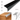 Black aluminium stair nosing bullnose edge trim 200cm with 35×45mm profile