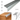 Silver aluminium stair nosing bullnose edge trim 200cm with 35×45mm profile and installation example