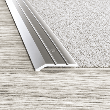 A01 30mm aluminium ramp door threshold fitted between different floor levels