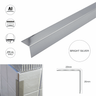 Aluminium Retro-Fit Tile Trim Angle Edge Protector Cladding Corner Trim 20x20mm - Cayrus World of Finishing