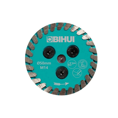Bihui 50mm Mini Diamond Tile Cutting Disc M14 Thread Wet And Dry Cutting - Cayrus World of Finishing