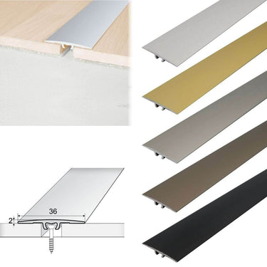 A68 36mm Anodised Aluminium Flat Door Threshold Strip - Cayrus World of Finishing