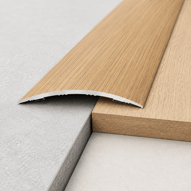 80mm Wood Effect Aluminium Door Threshold Self Adhesive A71