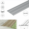 A08 35mm Anodised Aluminium Flat Self Adhesive Door Threshold Strip - Cayrus World of Finishing #colour_silver