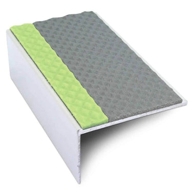 ASL01 Tredsafe 56x32mm Aluminium Non Slip Stair Nosing Edge Trim With Pvc Insert - Cayrus World of Finishing
