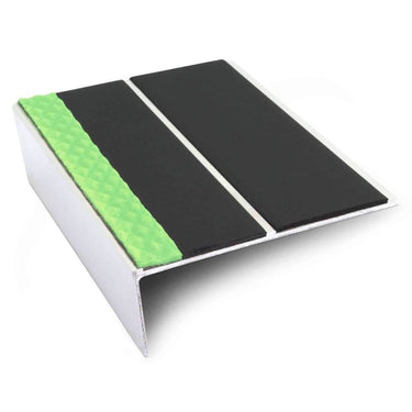 ASL10 85x32mm Aluminium Non Slip Stair Nosing Edge Trim With Pvc Insert - Cayrus World of Finishing