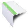 ASL19 56x55mm DDA Compliant Aluminium Non Slip Stair Nosing Edge Trim With Pvc Insert - Cayrus World of Finishing