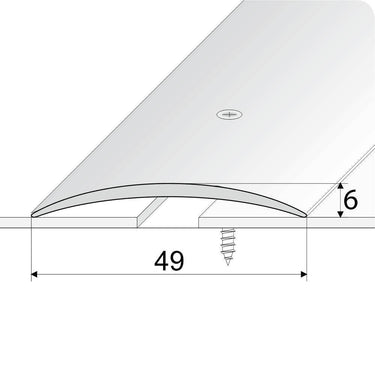 A04 49mm Anodised Aluminium Door Threshold Strip - Cayrus World of Finishing