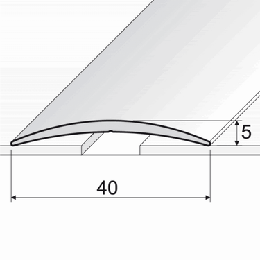 A13 40mm Anodised Aluminium Self Adhesive Door Threshold Strip - Cayrus World of Finishing