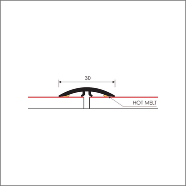 M-M0300 30mm Pvc Wood Effect Flat Self Adhesive Door Threshold Strip