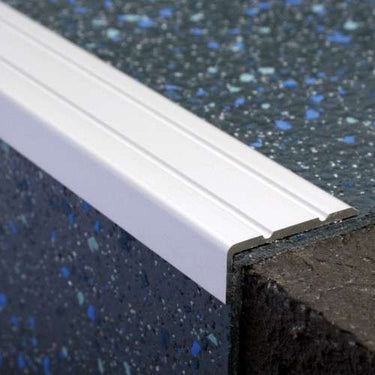 NAS Aluminium Retro Fit Self Adhesive Non Slip Stair Nosing 25 x 10mm Edge Trim