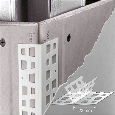 10 X 23x23 Pvc Universal Render Corner Bead - Cayrus World of Finishing