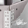 10 X 23x23 Pvc Universal Render Corner Bead - Cayrus World of Finishing