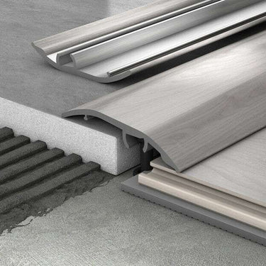 Aluminium Floor Edging Strip Door Threshold Adjustable for Smooth Floor Transitions S16