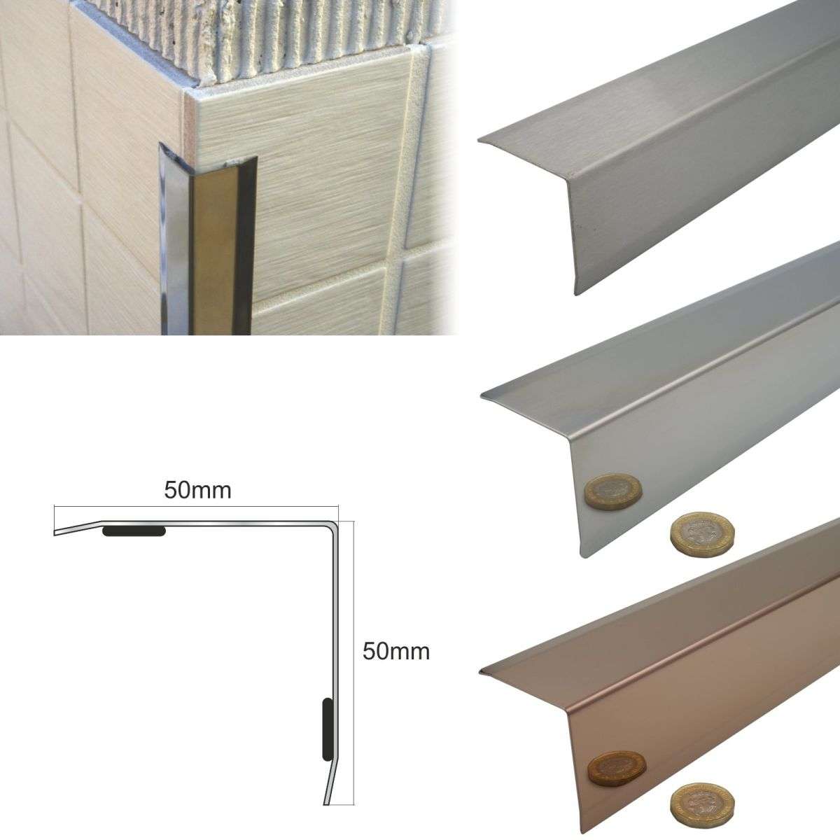 Angle Cladding Stainless steel angle wall cladding corner trim protector bevelled edg